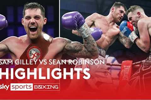 HUGE KNOCKDOWN! Sam Gilley retains English title with win over Sean Robinson  Highlights