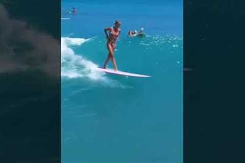 Awesome surfing girl #she is killing it