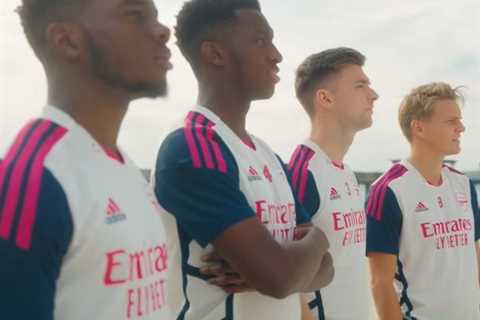 Watch Arsenal stars Eddie Nketiah, Martin Odegaard and Kieran Tierney in brilliant beach shooting..