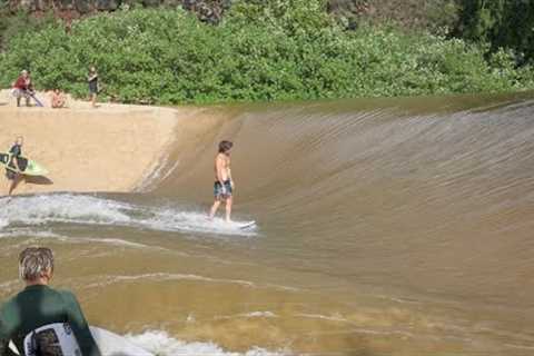 Mason Ho Surfing Very CRAZY Waimea River