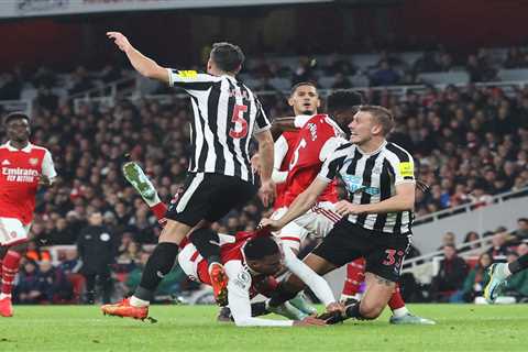 Arsenal star Gabriel rages at referee on Twitter as he shares clip of him being denied penalty..