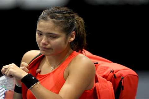 Emma Raducanu breaks down in tears as she is forced to retire from match casting doubt on..
