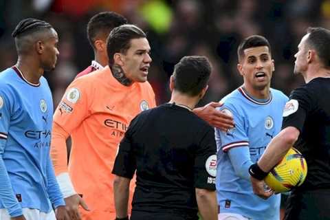 Angry Man City stars confronted officials in Man Utd tunnel over Bruno Fernandes fury