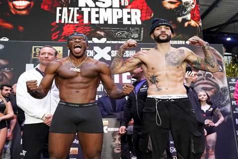 KSI vs FaZe Temperrr ring walk time – what time will big Misfits Boxing fight start tonight?