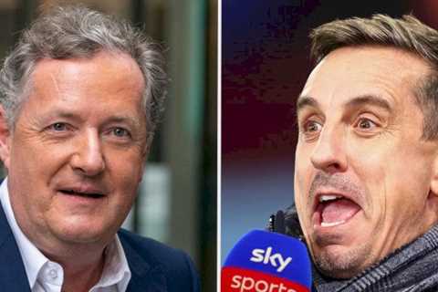 Piers Morgan ready to lodge bet with Gary Neville in spat over Arsenal and Man Utd