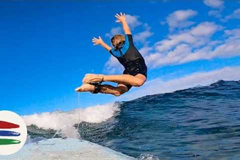 SURF, SHARKS, and DEEP DIVE Lessons in Hawaii! OUR BEST MORNING ROUTINE EVER!