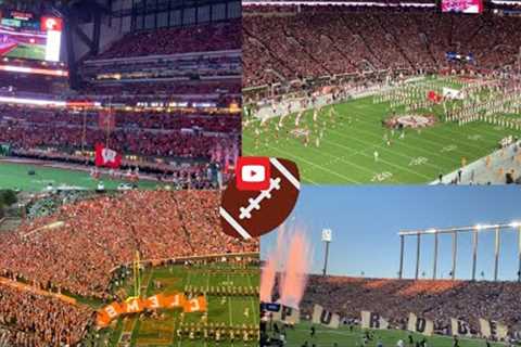 Compilation of 25 College Football Entrances From The Stands