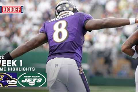 Baltimore Ravens vs. New York Jets Highlights | Week 1 2022 Game Highlights