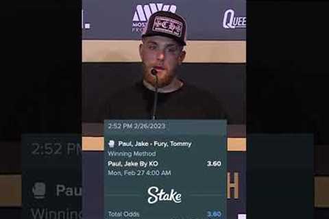 Drake's fault‼️  Drake bet $400k Jake Paul to beat Tommy Fury 🤯