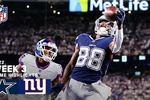 Dallas Cowboys vs. New York Giants | 2022 Week 3 Highlights