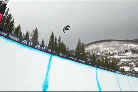 Ayumu Hirano Wining Run from Men''s Snowboard Superpipe Final Dew Tour Copper 2023