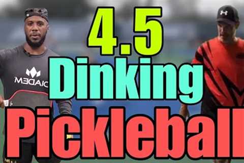 Dinking 4.5 Pickleball Men's Doubles Feat. 5.0s Local Game