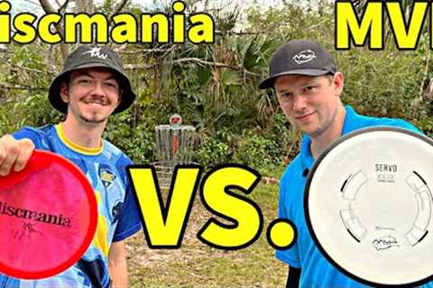 SIMON CHALLENGING CASEY WITH HIS NEW BAG!!! (Discmania vs. MVP)