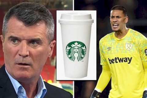 Roy Keane tells goalkeeper to ‘come out with violence’ after bizarre Starbucks dig
