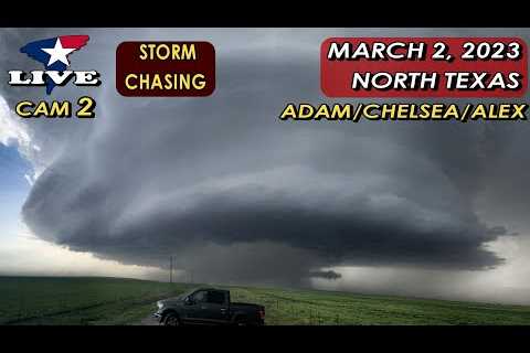 LIVE Chase Cam - North Central Texas Moderate Severe Risk! (3/2/2023)