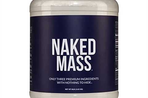 Naked Mass - Natural Weight Gainer Protein Powder - 8lb Bulk, GMO Free, Gluten Free  Soy Free. No..