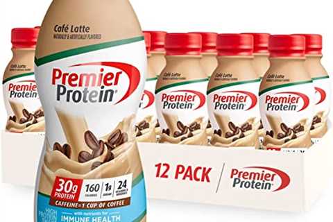 Premier Protein Shake, CafÃ© Latte, 30g Protein, 1g Sugar, 24 Vitamins  Minerals, Nutrients to..