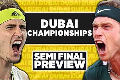 Alexander Zverev vs Andrey Rublev | Dubai Championships 2023 Semi Final | Tennis Talk Preview