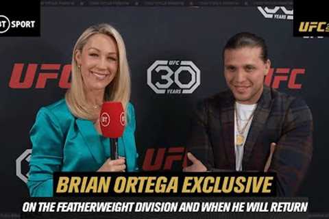 Brian Ortega provides update on his injury and when to expect his return backstage at UFC 285! 🇲🇽