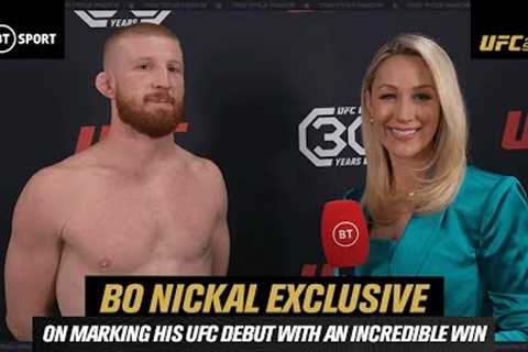 Bo Nickal on winning in his debut at UFC 285 and how far he can go in the sport! 💯