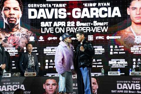 Gervonta Davis and Ryan Garcia in heated first face-off after respectful press conference ahead of..