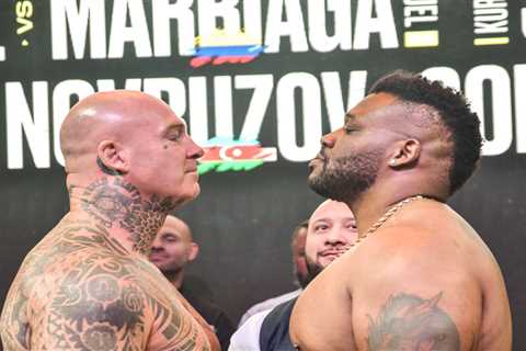 Jarrell Miller and Lucas Browne weigh combined 43 STONE for fight as disgraced heavyweight calls..