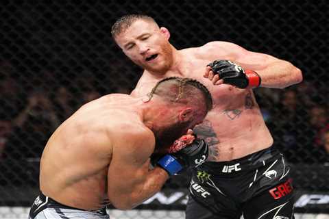 Justin Gaethje leaves Rafael Fiziev’s face a bloodied mess after winning UFC 286 thriller and eyes..