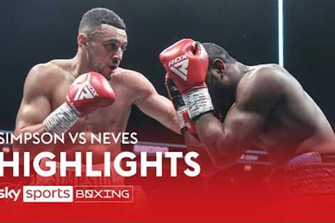 HIGHLIGHTS! Callum Simpson vs Celso Neves  DEVASTATING KO!