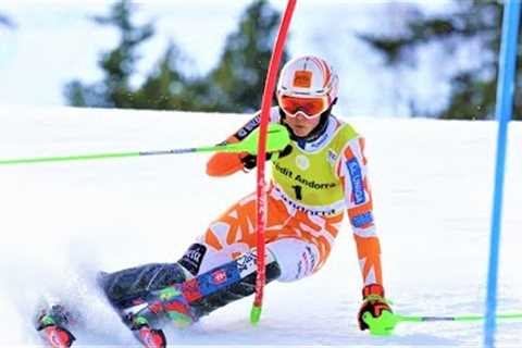 FIS Alpine Ski World Cup - Women''s Slalom (Run 1) - Soldeu AND - 2023