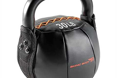 Bionic Body Soft Kettlebell with Handle - 10, 15, 20, 25, 30, 35, 40 lb. for Weightlifting,..