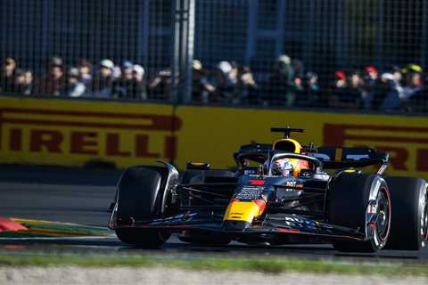 Max Verstappen wins chaotic Australian GP after huge pile-up in two-lap shootout helps him hold off ..