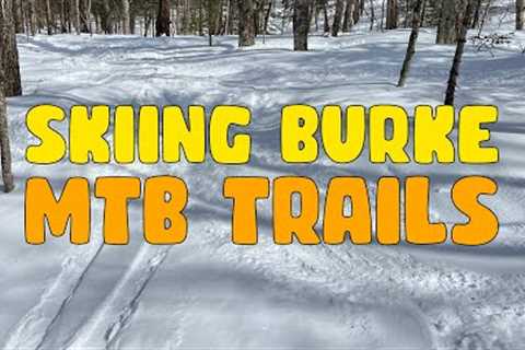 Skiing Freeride MTB Trail at Burke Mountain in Vermont