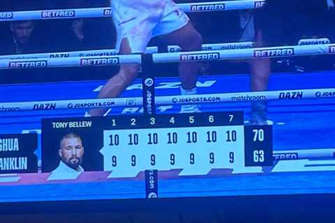 Tony Bellew reveals final scorecard for Anthony Joshua fight having stunned fans midway through