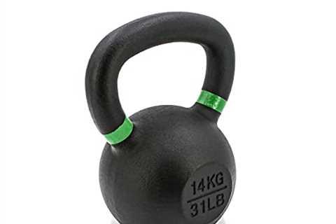 Shogun Sports Cast Iron Kettlebell. Cast-Iron Kettlebells with LB and KG Markings. for Home..