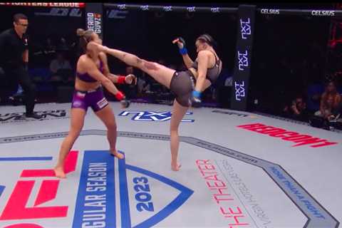 Watch MMA star Amber Leibrock brutally KO rival Martina Jindrova with stunning head kick in PFL’s..