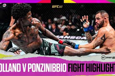 FACE PLANT FINISH! Next for the BMF belt?  Kevin Holland v Santiago Ponzinibbio  UFC Highlights