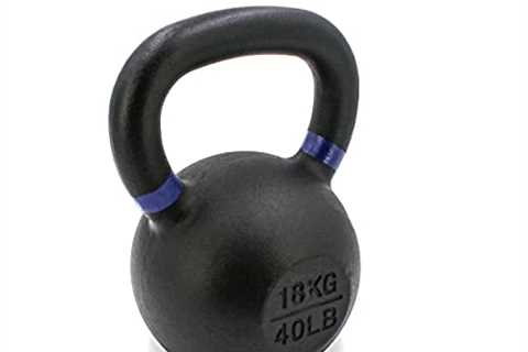 Shogun Sports Cast Iron Kettlebell. High-Quality Cast-Iron Kettlebells with LB and KG Markings. For ..
