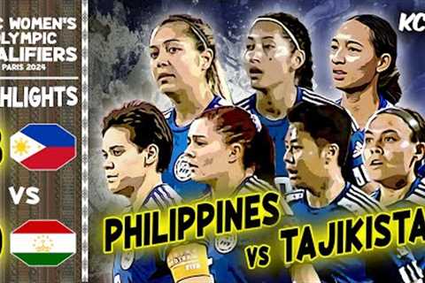 Philippines vs Tajikistan Highlights | AFC Women''s Olympic Qualifiers #womensfootball