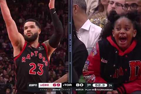 DeMar''s daughter screaming during Raptors free throws 😁