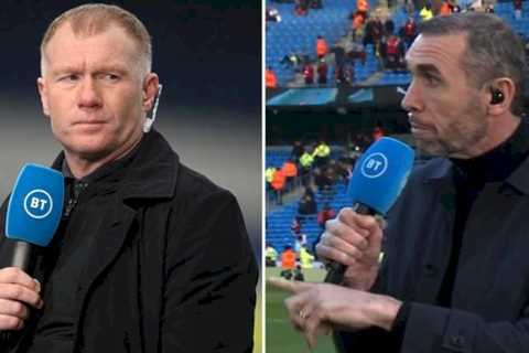 Paul Scholes has savage reply to Martin Keown comment dubbed ‘season’s cringiest moment’