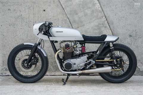 Silver Arrow: Crooked’s svelte Yamaha XS650 café racer