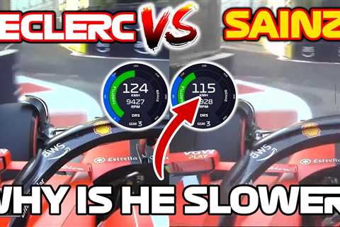 analysis and comparison of Charles Leclerc and Carlos Sainz’s fastest Baku qualifying laps