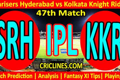 Today Match Prediction-SRH vs KKR-IPL Match Today 2023-47th Match-Venue Details-Dream11-Toss..