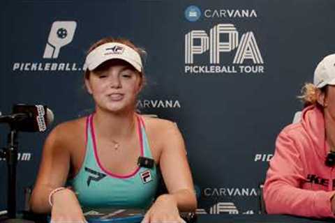 Women's Doubles Champions Anna Leigh Waters & Catherine Parenteau Post-Match Interview