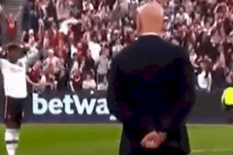 Fans spot Marcus Rashford’s reaction to Erik ten Hag after De Gea’s Man Utd howler