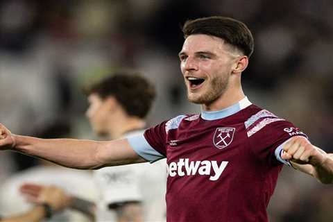 Man Utd set to rival Arsenal in Declan Rice transfer race as Ten Hag makes England star ‘number..