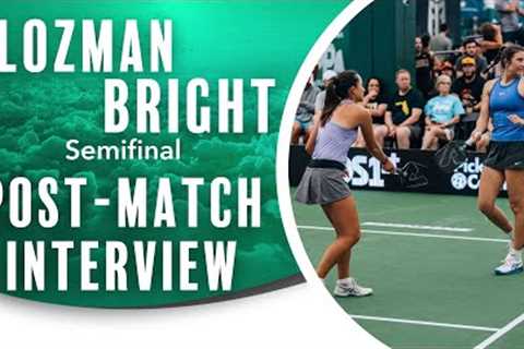 Anna Bright & Viv Glozman Post- Match Interview