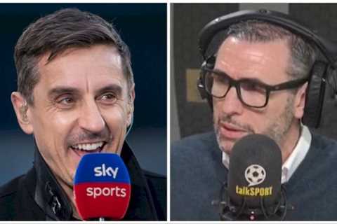 Sky Sports’ Gary Neville and Martin Tyler branded ‘biased’ by Arsenal icon Martin Keown