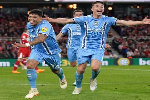 Middlesbrough 0 Coventry 1 (0-1): Sky Blues edge closer to Premier League return as Hamer’s strike..