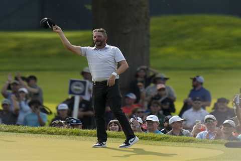 Michael Block hits amazing hole in one at PGA Championship on the fly and his stunned reaction is..